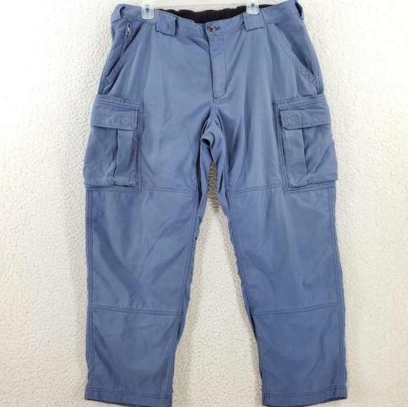 Duluth Flex Dry On the Fly 71700 Cargo Pants Mens XL (38x28) Blue Gray Relaxed - Picture 11 of 12